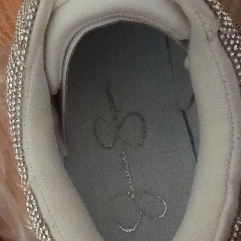 Jessica Simpson Silver Rhinestone Sneakers - Picture 8 of 9